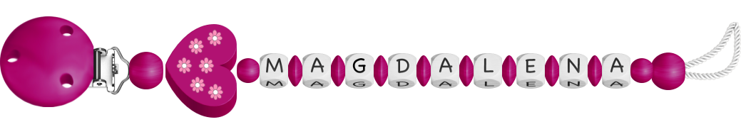 personalisierte Schnullerkette