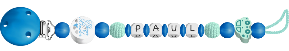 personalisierte Schnullerkette