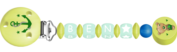 personalisierte Schnullerkette