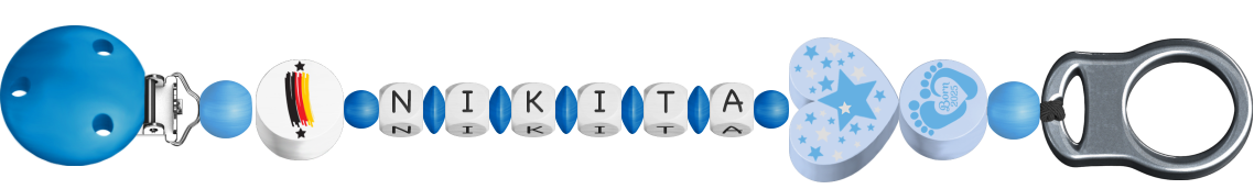 personalisierte Schnullerkette