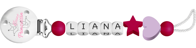 personalisierte Schnullerkette