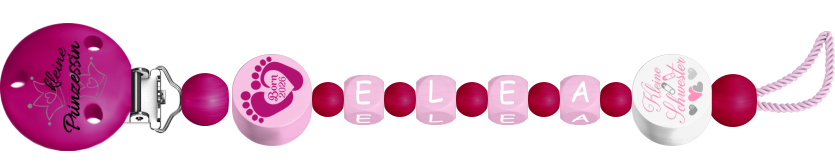 personalisierte Schnullerkette