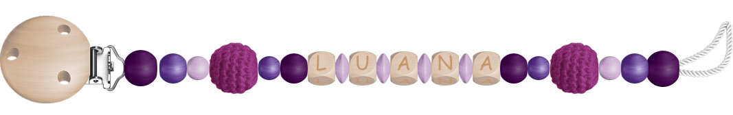 personalisierte Schnullerkette