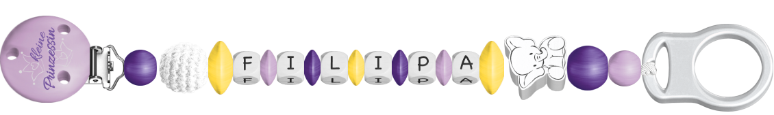 personalisierte Schnullerkette