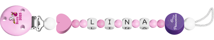 personalisierte Schnullerkette