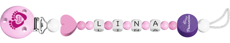 personalisierte Schnullerkette