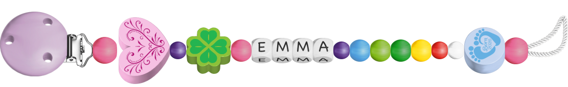 personalisierte Schnullerkette