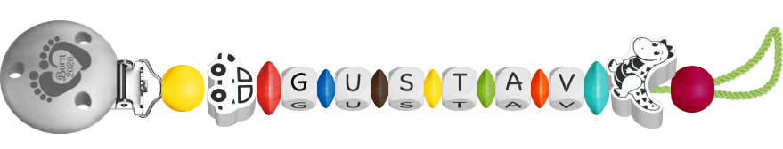personalisierte Schnullerkette